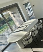 Organische eettafel wit betonlook, Ophalen, Overige materialen, 200 cm of meer, Zo goed als nieuw
