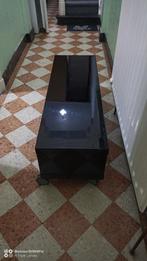 Schitterende zwart gelakte tv of woonkamertafel, Huis en Inrichting, Tafels | Salontafels, Minder dan 50 cm, Metaal, 100 tot 150 cm