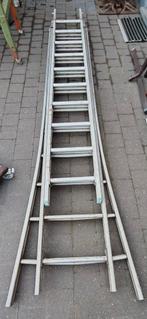 Aluminium 3-delige ladder, Doe-het-zelf en Bouw, Ladders en Trappen, Ophalen, Gebruikt, Ladder, 4 meter of meer