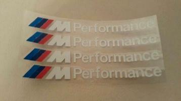 Bmw M Performance stickers > ( 13 cm x 1 cm )