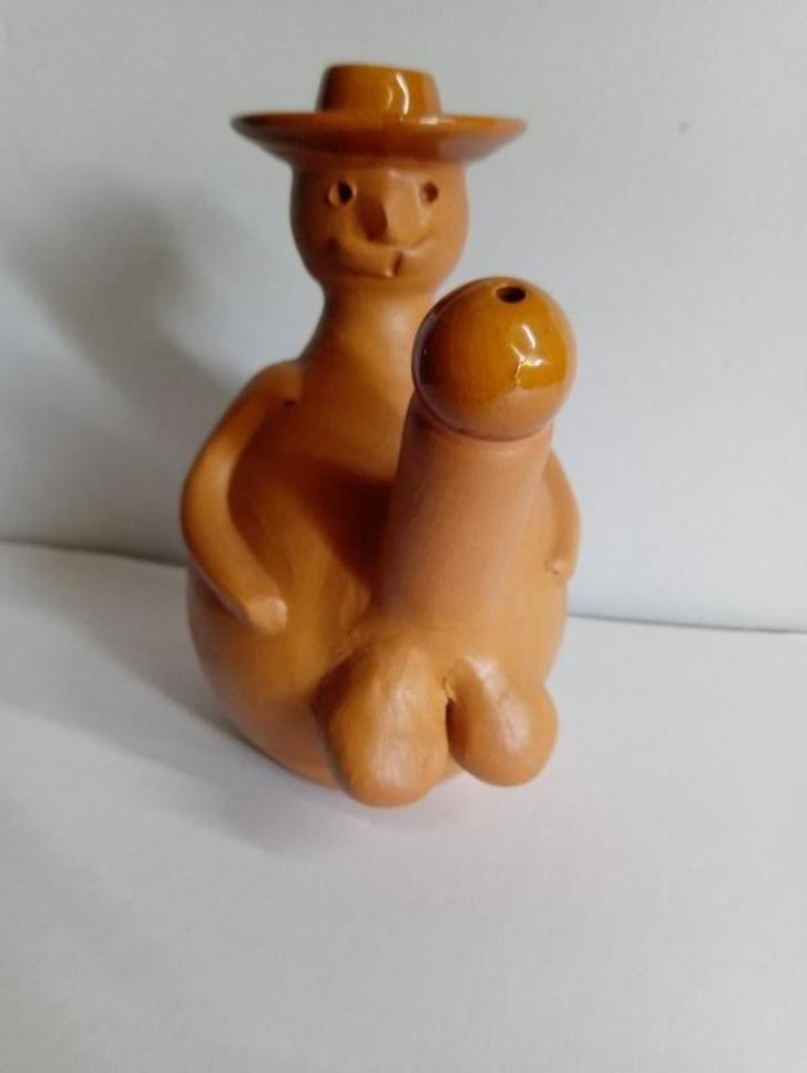 ✍🏻 Gesigneerd artisanaal man P.I.E.M.E.L. karaf, Antiek en Kunst, Curiosa en Brocante, Ophalen of Verzenden