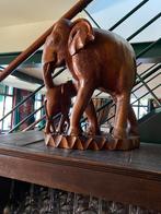Olifant beeld hout, Antiek en Kunst, Kunst | Beelden en Houtsnijwerken, Ophalen