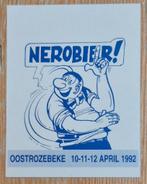 Nero sticker Nerobier 1992 Marc Sleen, Verzamelen, Ophalen of Verzenden, Overige figuren, Zo goed als nieuw, Plaatje, Poster of Sticker