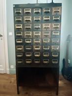 Unieke Vintage Archiefkast / Ladekast, Antiek en Kunst, Ophalen