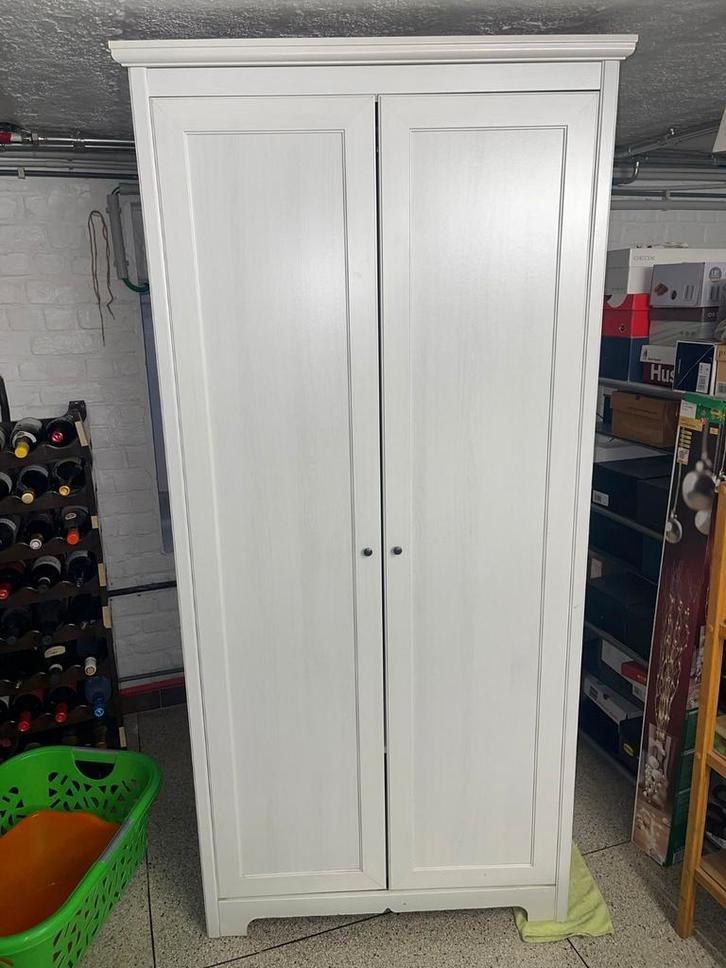 Wit gelakt kleerkast + schoenenbergruimte, Huis en Inrichting, Kasten | Kleerkasten, Ophalen