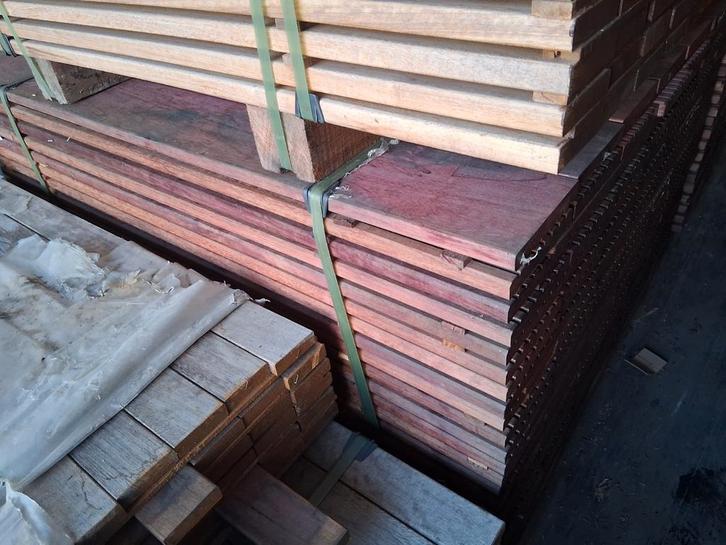 Exotische houten terrasplanken, Tuin en Terras, Terrasdelen en Vlonders, Nieuw, Hout, Ophalen