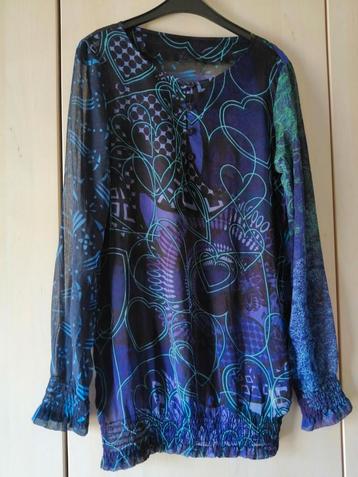 Chemisier par Desigual, Taille 38/40 (M), Comme neuf, Desigual, Violet