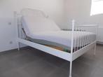Twijfelaar Bed met 2 lattenbodems en matras, Huis en Inrichting, Ophalen, Gebruikt, 140 cm, Twijfelaar