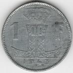 België : 1 Frank 1943 Nederlands - Frans  Morin 480  Ref 124, Postzegels en Munten, Ophalen of Verzenden, Metaal, Losse munt