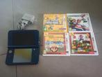 New Nintendo 3d XL console met 4 spelletjes van Mario, Games en Spelcomputers, Spelcomputers | Nintendo 2DS en 3DS, Ophalen of Verzenden