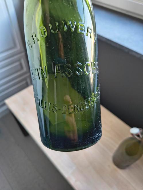 3  bierflessen brouwerij Van Assche St-Gillis Dendermonde, Verzamelen, Biermerken, Gebruikt, Flesje(s), Ophalen of Verzenden