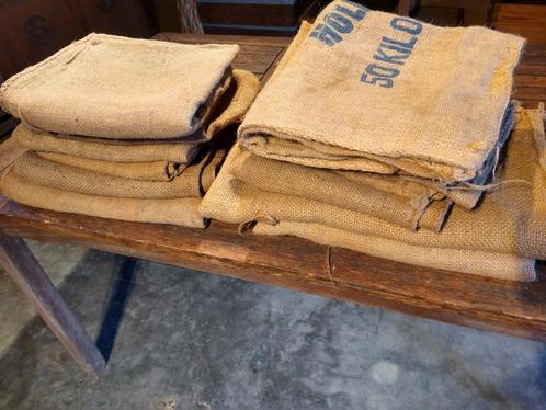 Antieke jute zakken, Antiek en Kunst, Antiek | Tapijten, Tafelkleden en Textiel, Ophalen