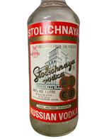 Bouteille Stolichnaya Vodka Russe 100 cl 40%, Comme neuf, Autres types, Enlèvement ou Envoi