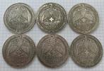 6 penningen Wereld oorlog II, Ophalen of Verzenden, Zilver