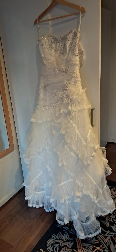 Trouwjurk van Sottero-Midgley (beschadigd), Kleding | Dames, Trouwkleding en Trouwaccessoires, Gedragen, Trouwjurk, Wit, Ophalen