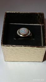 Prachtige sterling zilveren ring met Ethiopisch opaal, Nieuw, Ophalen of Verzenden, 17 tot 18, Met edelsteen