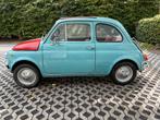 Fiat 500. Cabrio Oldtimer 1969 53.000 km, 4 zetels, Blauw, Leder, Bedrijf