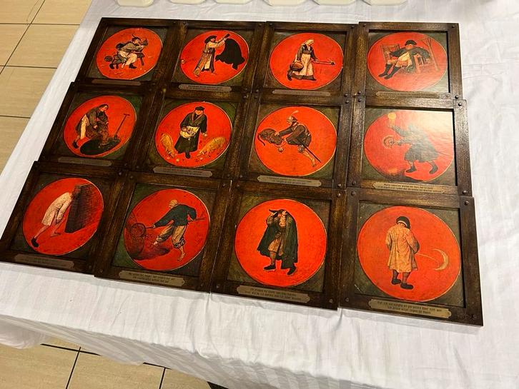 12 replicas van de 12 spreuken van Pieter Breughel, Antiek en Kunst, Kunst | Overige Kunst, Ophalen