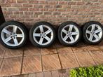4 Originele 5-spaaks 17 inch Audi velgen met winterbanden, Auto-onderdelen, Ophalen, Gebruikt, Velg(en), 17 inch