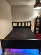 Bed 2 persoons 160cm breed, Ophalen, Gebruikt, Zwart, Tweepersoons
