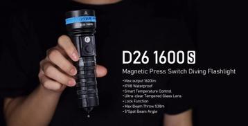 XTAR D26 - Short Model 1600 Lumen - Ecocheques  beschikbaar voor biedingen
