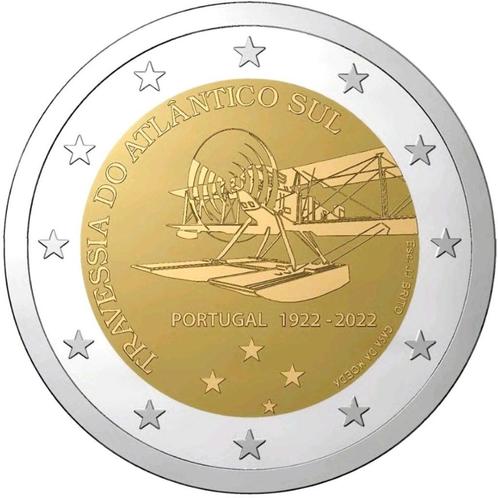 2 euro Portugal 2022 - Oversteek Atlantische Oceaan (UNC), Postzegels en Munten, Munten | Europa | Euromunten, Losse munt, 2 euro