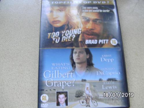 Twee topfilms op DVD "Too young to die" en What's Eating", Cd's en Dvd's, Dvd's | Drama, Zo goed als nieuw, Drama, Alle leeftijden