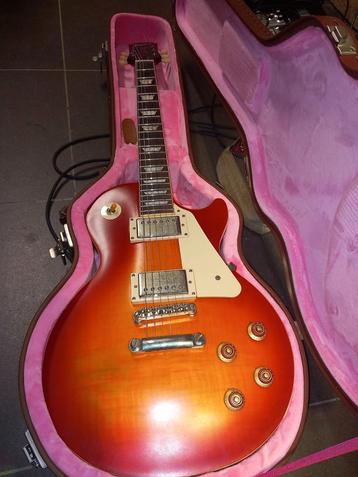 Epiphone Les Paul standard 1959 aged cherryburst custom shop, Musique & Instruments, Enlèvement, Comme neuf, Epiphone
