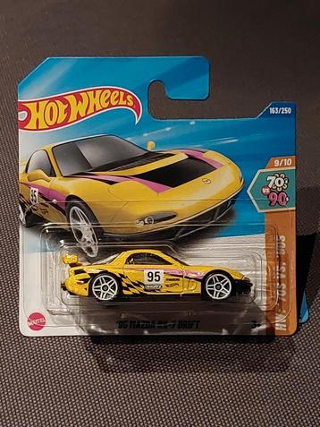 Hot wheels 1995 mazda RX 7 drift 2025, Hobby en Vrije tijd, Ophalen of Verzenden, Nieuw