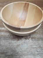 Set 2 IKEA houten schalen maat M, Huis en Inrichting, Ophalen, Schaal, Rond, Zo goed als nieuw