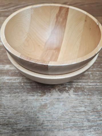 Set 2 IKEA houten schalen maat M beschikbaar voor biedingen