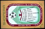 Albanië  WK voetbal 74, Postzegels en Munten, Ophalen of Verzenden, Postfris, Sport
