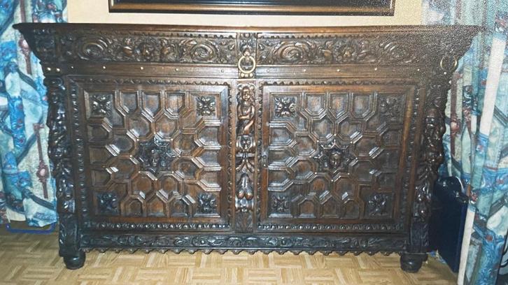 17de-eeuwse Vlaamse Renaissancekast, Antiek en Kunst, Antiek | Meubels | Kasten, Ophalen
