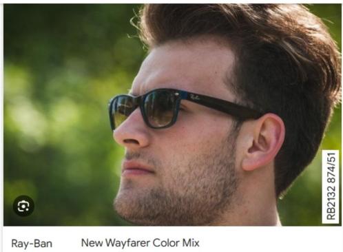 RAY BAN RB-2132 New Wayfarer 55mm - 18 - 2N (unisex model), Handtassen en Accessoires, Zonnebrillen en Brillen | Heren, Zo goed als nieuw