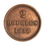 GUERNESEY 2 Doubles 1858 VICTORIA Îles Anglo-Normandes, Timbres & Monnaies, Monnaies | Europe | Monnaies non-euro, Série, Enlèvement ou Envoi