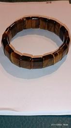 Bracelet élastique avec œil de tigre, Bijoux, Sacs & Beauté, Bracelets, Enlèvement ou Envoi, Brun, Avec pierre précieuse, Neuf