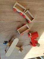 Houten speelgoed (trein en vliegtuig), Kinderen en Baby's, Speelgoed | Houten speelgoed, Zo goed als nieuw, Ophalen