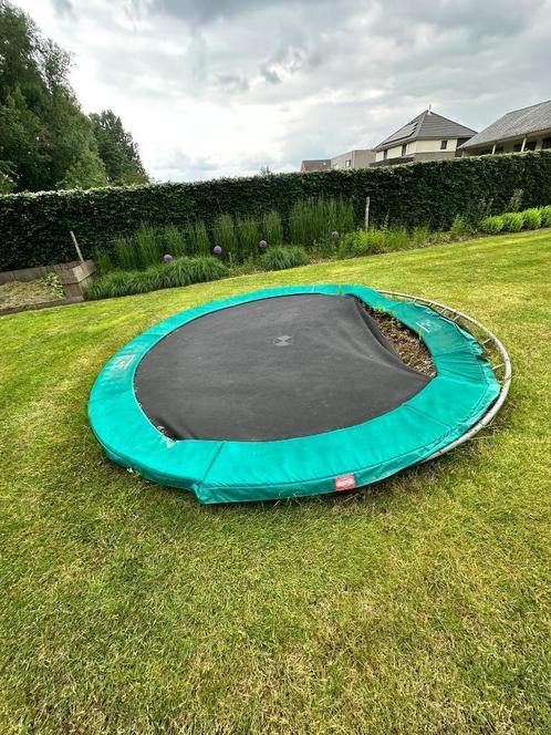 Berg inbouw trampoline 430cm, Kinderen en Baby's, Speelgoed | Buiten | Trampolines, Gebruikt, Ophalen