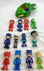 PJ Masks Pyjamahelden 12 Figuren met Voertuig verzameling, Kinderen en Baby's, Speelgoed | Actiefiguren, Verzenden, Zo goed als nieuw