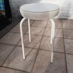 witte taboeret, Huis en Inrichting, Ophalen, Wit, Zo goed als nieuw, Eén