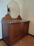 Antieke commode met marmer blad en spiegel, Antiek en Kunst, Antiek | Meubels | Bedden, Ophalen