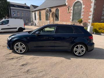 Audi a3 sportback s-line boite auto 2018, Autos, Audi, Achat, Bleu, Automatique, Particulier