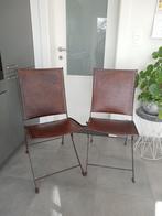 Mooie (decoratieve/ antieke)  stoelen met leder!, Ophalen