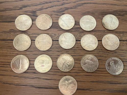 16 shell munten ruimtevaart, Postzegels en Munten, Munten en Bankbiljetten | Verzamelingen, Munten, Ophalen of Verzenden