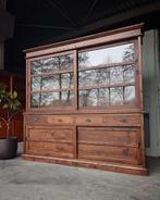 Antieke teakhouten winkelkast | Buffetkast teak #2632, Antiek en Kunst, Ophalen of Verzenden