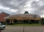 markt paraplu, Ophalen