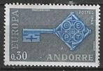 Andorra-Frans 1968 - Yvert 188 - Europazegel (PF), Verzenden