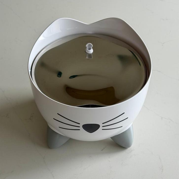 Catit PIXI Drinkfontein, edelstaal, Dieren en Toebehoren, Kattenvoerbakken en Drinkbakken, Zo goed als nieuw, Automatisch, Ophalen