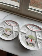 Fondueborden set, Ophalen, Zo goed als nieuw, Porselein, Bord(en)