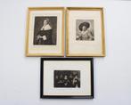 3 etsen naar Frans Hals, W. Unger, ca 1875, Ophalen of Verzenden